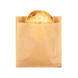 Greaseproof Bags Kraft 15,2x2,9x16,5cm (100 Pieces) [GPB5K]