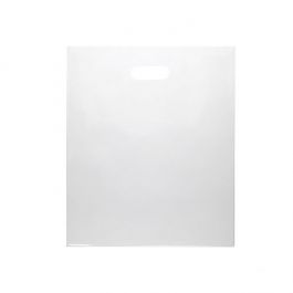 Plastic Carrier Bags Clear 30.5x38.1cm PE 60 micron (100 pieces) [H1215CL1]