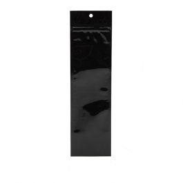 Grip Seal Bags Black 6.5x23cm Metallised (100 pieces) [HZBB1MB]