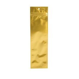 Grip Seal Bags Gold 6.5x23cm Metallised (100 pieces) [HZBB1MG]