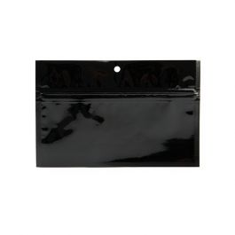 Grip Seal Bags Black 15x7cm Metallised (100 pieces) [HZBB2MB]