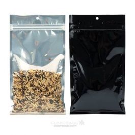 Grip Seal Bags Transparent/Black 12.7x20.8cm (100 pieces) [HZBB6CB]