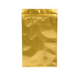 Grip Seal Bags Gold 12.5x21cm Metallised (100 pieces) [HZBB6MG]