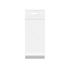 Headerbags 7.3x14.3cm Reclosable and Crystal Clear (100 pieces) [HB2H5]