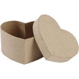 Heart-shaped Box, size 11.5x11.5 cm, H: 6 cm, 1pc [HOB27182]