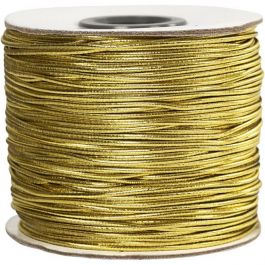 Elastic Beading Cord, thickness 1 mm, gold, 100m [HOB41047]