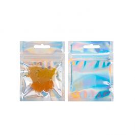 Grip Seal Bags Holographic/Transparent 7,6x7,6cm (25 Pieces) [HZBB33CH]
