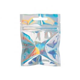 Grip Seal Bags Holographic 7,6x7,6cm (25 Pieces) [HZBB33H]