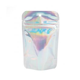 Stand Up Pouches Iridescent/Holographic 7,9x5,1x13cm With Hanghole (25 Pieces) [ZBGH1]