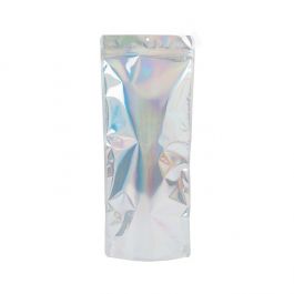 Stand Up Pouches Iridescent/Holographic 17,8x6x43,2cm With Hanghole (25 Pieces) [ZBGH3N]