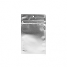 Grip Seal Bags Silver 12.5x21cm Metallised (100 pieces) [HZBB6MS]