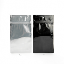 Grip Seal Bags Transparent/Black 9x12.5cm (100 pieces) [HZBB4CB]