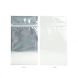 Grip Seal Bags Transparent/White 12.5x21cm (100 pieces) [HZBB6CW]