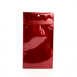 Grip Seal Bags Red 12.5x21cm Metallised (100 pieces) [HZBB6MR]