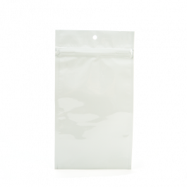 Grip Seal Bags White 9x12.5cm Metallised (100 pieces) [HZBB4MW]