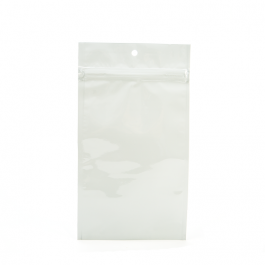 Grip Seal Bags White 12.5x21cm Metallised (100 pieces) [HZBB6MW]