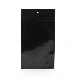 Grip Seal Bags Black 15.5x23.5cm Metallised (100 pieces) [HZBB7MB]