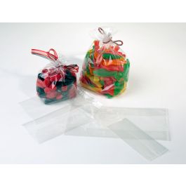 Plastic Bags 5.1x6.4x30.5cm with side gusset (100 pieces) [GB10]