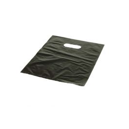 Plastic Carrier Bags Black 40.6x40.6cm PE 20 micron (100 pieces) [H1616BK3]