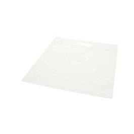 Plastic Carrier Bags Transparent 33.6x33.6 + 6.4cm 75 micron with Grip Seal (100 pieces) [ZH13CL5]