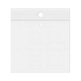 Grip Seal Bags with Hang and Vent-hole 12.5x12.5cm Crystal Clear PP 50 micron (100 pieces) [ZR55V]