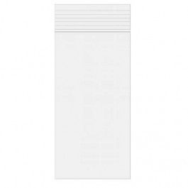 Grip Seal Bags with Hang hole 6.5x25.5cm Crystal Clear PP 50 micron (100 pieces) [ZR2H10]