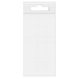 Grip Seal Bags with Euroslot 10x20.5 Crystal Clear PP 50 micron (100 pieces) [ZE48]