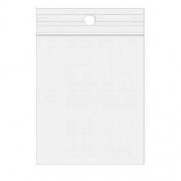 Grip Seal Bags 100x150mm with Hang Hole, PE 100 micron (100 pcs) [4PR46]