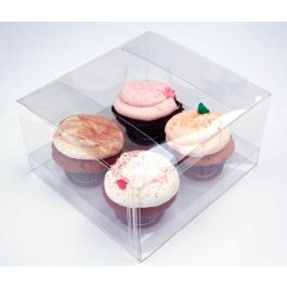 Cupcake Boxes for Four 19,1 x 17,8 x 10,2cm (100 Pieces) [CBS177]