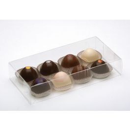 Plastic Gift Boxes for "chocolate" Truffels 10.8x4.1x21.6cm (25 pieces) [FB193]
