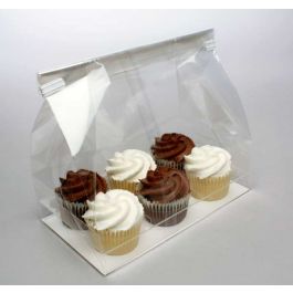 Cupcake Bags for Six Minis 17,8 x 10,5 x 22,9cm (100 Pieces) [CBG7]