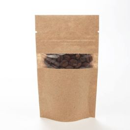 Stand Up Pouches Kraft 8x5x13cm | 28) grams (100 pieces) [ZBGW1K]