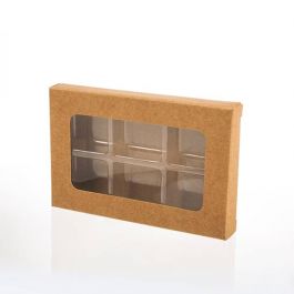 Kraft Artisan Candy Box Sets for 6 pcs 70x14x105mm (25 Pieces) [CNDY275]