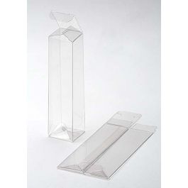 Plastic Gift Boxes 5.7x5.7x22.9cm Autolock Bottom (25 pieces) [PLB136]