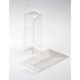 Plastic Gift Boxes 5.1x5.1x15.2cm Autolock Bottom (25 pieces) [PLB137]