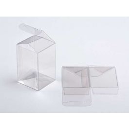 Plastic Gift Boxes 10.2x10.2x15.2cm Autolock Bottom (25 pieces) [PLB138]