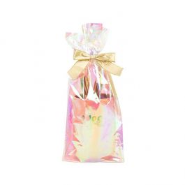 Flat Bottom Gusset w/ Paper Insert Iridescent, 2.2 Mil 12,7x7,6x30,5cm (50 Pieces) [HFGPB1]