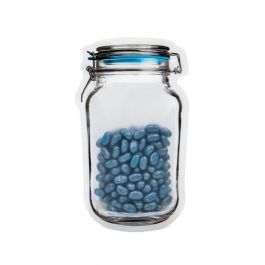 Stand Up Pouch Clamp Lid Jar 11,9x5,7x19,7cm (25 Pieces) [JARMD]