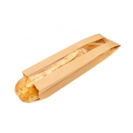 Kraft Bags 8,9x5,1x35,6 cm With Side Gussed (100 pieces) [KBB1]