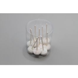Plastic Tube round 5x15cm glued Bottom and loose Lid (25 pieces) [KJ-5X15V]