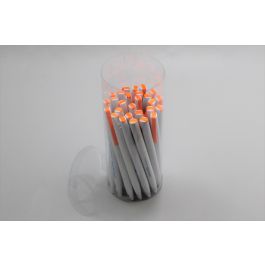 Plastic Tube round 8x50cm glued Bottom and loose Lid (25 pieces) [KJ-8X50V]