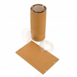 Kraft pop-up tube Kit, round shaped 6.4 x 6.4 x 15.4cm (25 Pieces) [KTRS26]