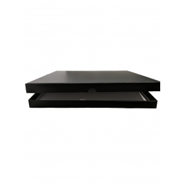 Storage box for 6 LPs 32,7x2,4x32,7 cm Matt black (4 Pcs) [LPBOX3232]