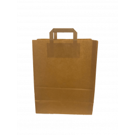Paper Carrier Bags 32x17x41cm Brown Kraft 90 g/qm (50 pieces) [PADB9041]