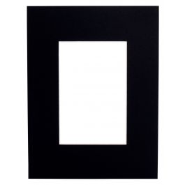 Mount Board 413 Black 20x20cm with 12x12cm window (5 pcs) [MA-7441320201]