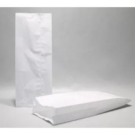 Paper Bags White 11x4x21cm with side gusset | Content 0.5kg Cellulose 35grs (125 pieces) [PAV1111]