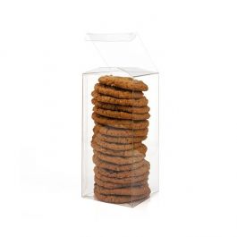 Plastic Gift Boxes 8.9x8.9x19.1cm Crystal Clear with Autolock Bottom (25 pieces) [PLB187]
