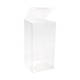 Plastic Gift Boxes 12.7x12.7x25.4cm with Autolock Bottom (25 pieces) [PLB87]