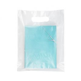 Handle Bag Frosted 2.25 Mil, 20% Recycled Content 22,9x30,5cm (100 Pieces) [H912FT1R]