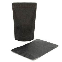 Stand Up Pouches Rice Paper Black 17.1x8.9x28.6cm | 340 grams (100 pieces) [ZBGR4SB]